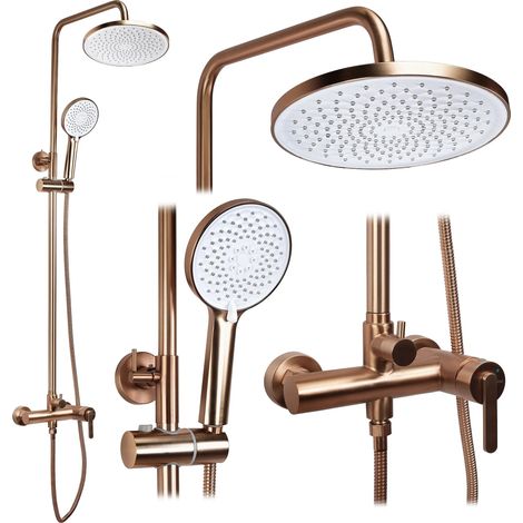 Kit De Douche Rea Js-H1190Brg Ontario Brush Copper