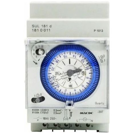 Minuterie analogique avec moteur synchrone et programme journalier, minuterie (1/5)