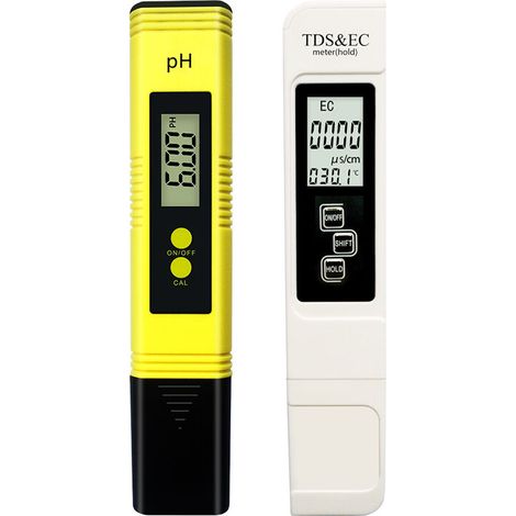 Water Quality Tester, Electronic PH Meter Tester, TDS&EC Meter Temperature, Auto Calibration, TDS PH EC Temperature 4 in 1 Set for Swimming Pool, Aquarium, RO System, Lab (1/5)