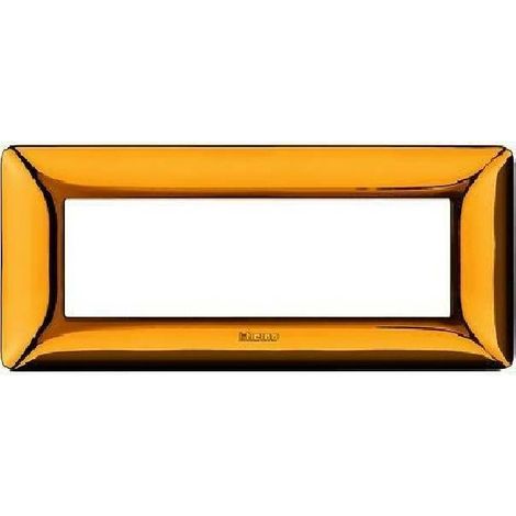 Placca bticino matix oro lucido 6 moduli AM4806GOR