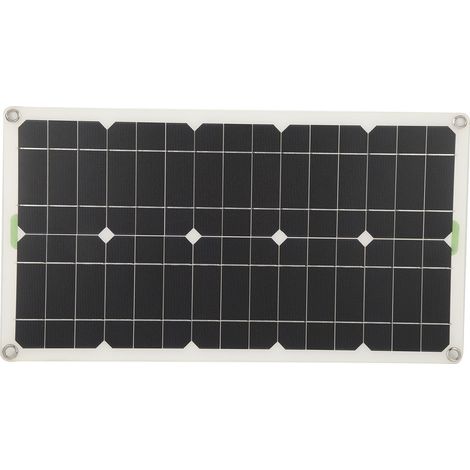 Panneau solaire 250W monocristallin chargeur batterie RV avec ports USB double et contrôleur 30A pour recharge auto-allumage