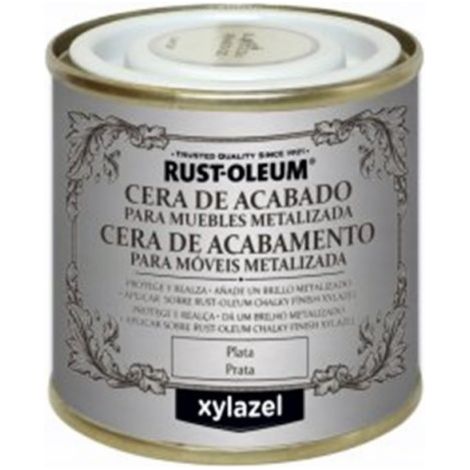 RUST-OLEUM CHALKY FINISH CERA PARA MUEBLES PLATA 0,125L 5397504 BRUGUER