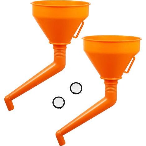 Lubeo 02562 Lot de 2 entonnoirs de remplissage pour réservoir d'eau pour voiture 15,2 cm (1/5)