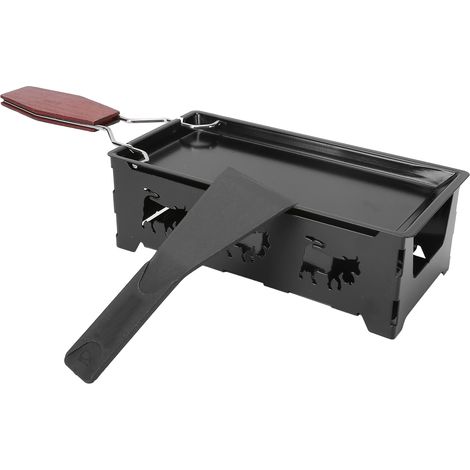 Mini poêle à griller antiadhésive avec manche en bois, outil de cuisine pour barbecue (1/5)