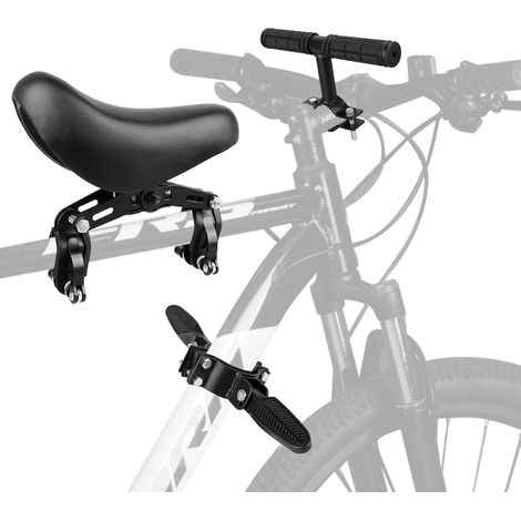 Siège enfant avant pour vélo de montagne - Siège enfant avant avec guidon et pédale - Siège de vélo pour enfant avant - Siège de vélo amovible - Barre avant - Portable - Siège de vélo pour enfants (1/5)