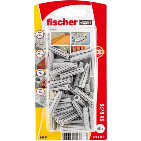 FISCHER blister 50 taco sx 525 k 90887 fischer , Blister 50 Taco Sx 5x25 K 90887 de la marca Fischer.