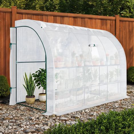 Serre de jardin en plastique acier 300 x 150 x 213 cm (1/5)