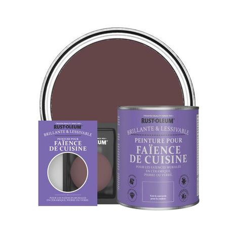 Peinture pour Faïence de Cuisine, Finition Brillante - Mûre (1/3)