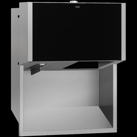 KWC Wc-doppelrollenhalter, EXOS, Edst, 284x350x147 mm, UP, Front ESG Schwarz (1/2)
