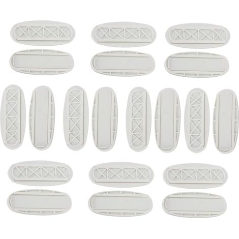 Support pour Multiprises Mural Autocollant en Abs Blanc, Installation Facile, Lot de 10, pour Fixation Murale la Maison (1/5)