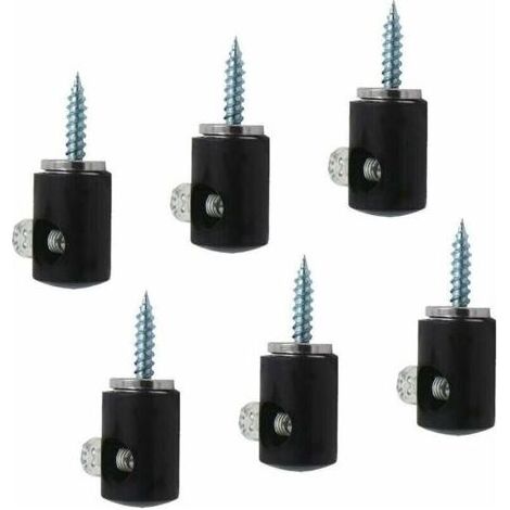 Set mit 6 Kronleuchterhaken, Kronleuchterhaken, Deckenleuchte, Kabel (Schwarz) (1/4)