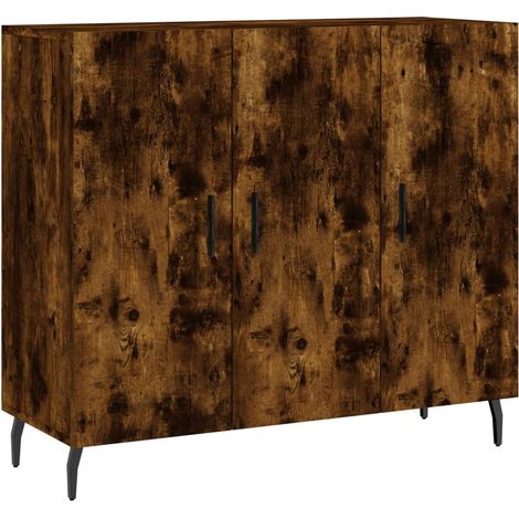 Aparador-cómoda-mueble-organizador-cocina-salón-salón-90x34x80cm-madera-ingeniería-marrón-020031122