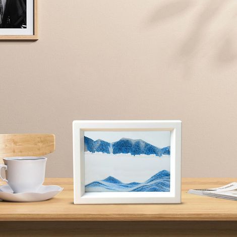 Sablier rotatif en peinture de sable dynamique 3D – Une présentation créative et dynamique de liquides, idéale pour les salons, les chambres, les bureaux et les espaces de travail (complétant la décor (1/5)