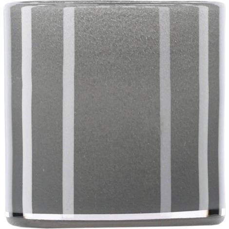 Photophore Déco "Gloria" 10cm Gris Clair (1/5)