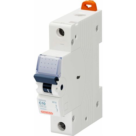 Gewiss LEITUNGSSCHUTZSCHALTER - MT 60 - 1P CHARAKTERISTIK C 10A - 1 TE, GW92006