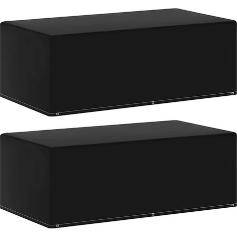 vidaXL Funda de muebles jardín 2 uds 6 ojales para BBQ 170x90x60 cm (1/4)