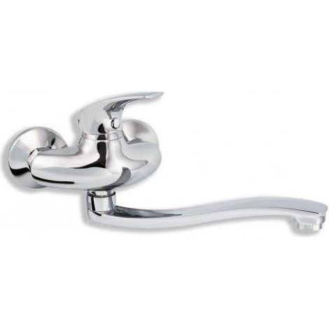 Novaservis Metalia 57 - Mélangeur lavabo mural 100 mm, chromé 57074,0 (1/2)
