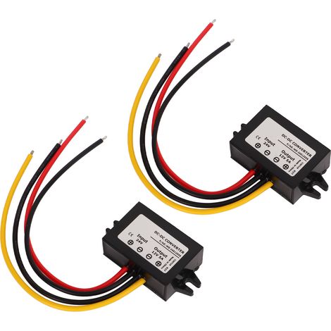 2 pièces Convertisseur abaisseur 24V vers 12V 18‑36V à 12V 5A 60W Module étanche pour véhicule automobile (1/5)
