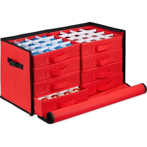 Christmas Bauble Storage Box with Adjustable Dividers (1/5)