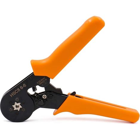 Outil De Sertissage Autoréglant HSC8 6-6 - Sertissage Hexagonal - Pour Manchons D’extrémité De Câble AWG 23-10, Orange (1/5)