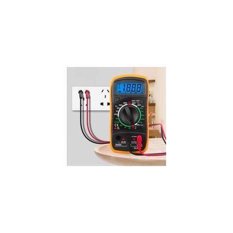 Multimètre, ohmmètre et ampèremètre Multimètre Numérique XL830L 2000 Comptes Mini Multimètre Testeur de Pile Courant Tension AC DC Résistance Buzzer Transistor Voltmètre Ampèremètre a (1/5)