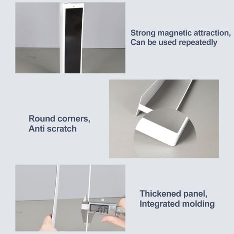 Support de rangement magnétique latéral pour machine à laver, sans perçage (1/5)