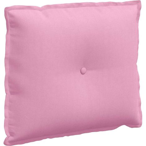 Back Pillow Pink 60 x 19 x 50 cm Fabric vidaXL