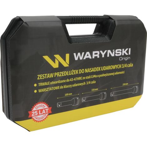 Jeu de rallonges rigides pour douilles à choc 3/4 pouce 100 150 250 mm (1/3)
