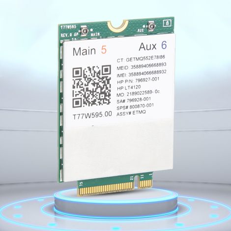 Carte 4G LTE NGFF T77W595 pour HP EliteBook 840 G3, module cellulaire 150Mbps FDD
