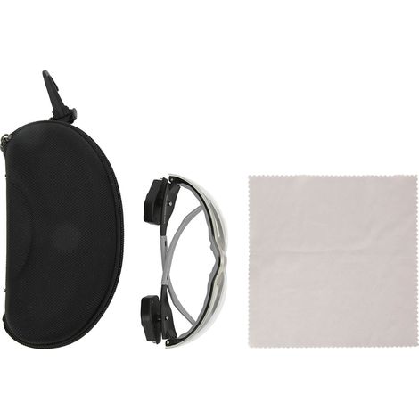 Ortviai Lunettes de protection LED avec lampe de lecture, lentilles en polycarbonate anti-buée et anti-chocs, réglables