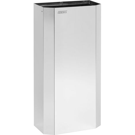 MEDICLINICS PPA4279C Papelera Abierta de 40L Acero Inox AISI 304 Acabado Brillo con Aro Basculante - ref: PPA4279C