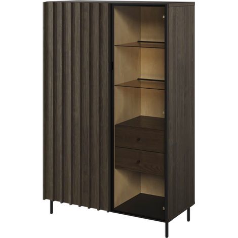 Vitrina Piémont con vidrio- 92 cm