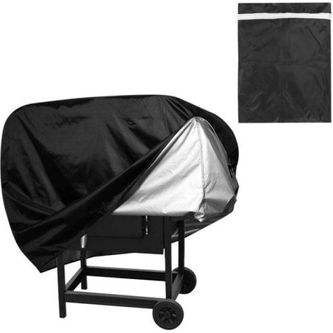 Housse de protection BBQ étanche 70x70cm, anti-UV et pluie, couverture de grill de jardin, durable et ajustable (1/5)