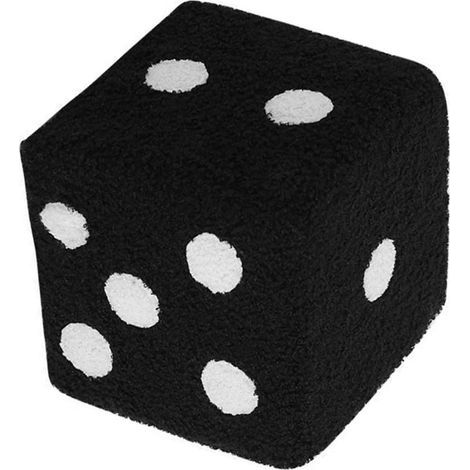 Soft, comfortable, simple, warm, sturdy cube-shaped footrest for home, living room, bedroom, black, 29 x 29 x 25 cm (1/5)
