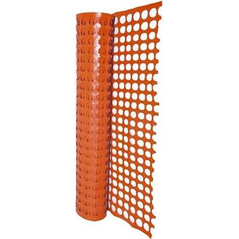RETE DA CANTIERE H 1,5X50 M 100 GR/M2 ARANCIO