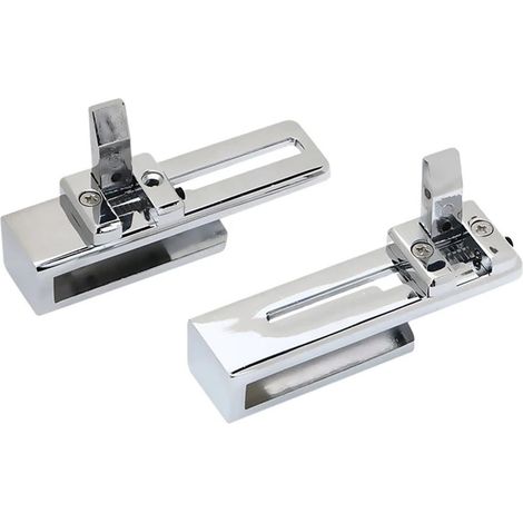 Serrure coulissante pour porte de douche et WC en verre sans (1/2)