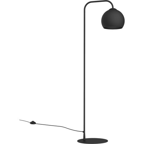 LUMICOM  JOE Piantana, 1X E27, max 42W, metallo, nero opaco, D.25cm H.170cm (1/2)