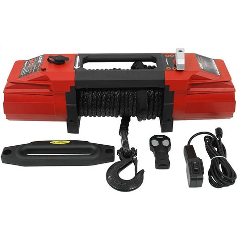 Cabrestante Eléctrico 12V 13500 Libras Cuerda Sintética Verke