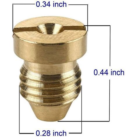 Embouts de buse à orifice canon pour lance de mousse de neige, buse de remplacement à filetage élevé, orifice 1,1 mm, lot de 2 pièces (1/4)