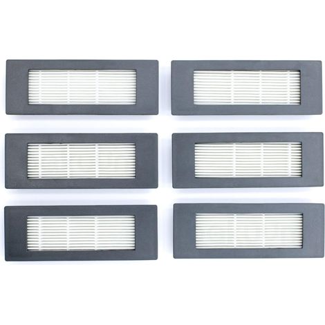 Pack de 6 filtros HEPA para iRobot Roomba Combo, R111840. Filtros HEPA para mejorar la limpieza de tu robot aspirador. Accesorio robot aspirador. (1/5)