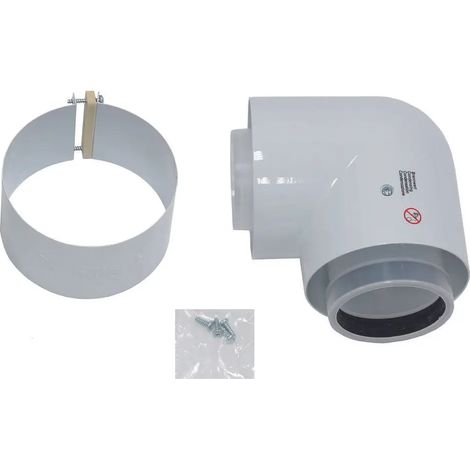 Vaillant Codo 87 grados Condensación Conducto de aire/humos, PP, 80/125 mm, 303210