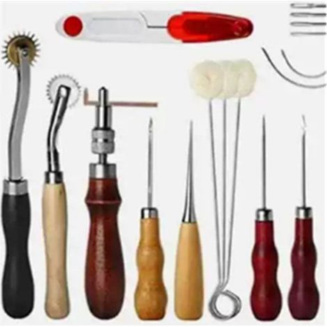 Kit Outils Travail Cuir - Marteau + Accessoires Pour Maroquinerie Artisanale - Usage Domestique Et Atelier - 1 Ensemble (1/5)