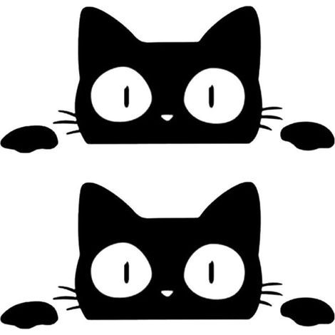 2 Stück Katzen-Autoaufkleber, Katzenaufkleber, Katzen-Autoaufkleber, humorvolle Außenaufkleber fürs Auto, humorvolle Aufkleber fürs Auto