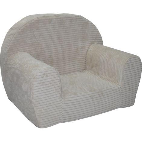 Kindersessel - LINCOL - 60x40x45 cm - Cord - beige