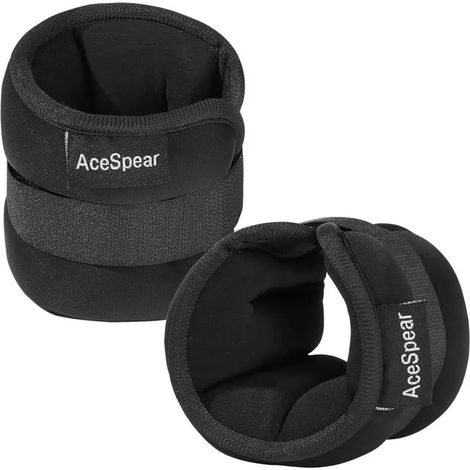 Brassards lestés AceSpear, 1,5 kg, poids pour les jambes et les bras, idéaux pour les femmes et les hommes, polyvalents pour une utilisation en fitness. (1/5)