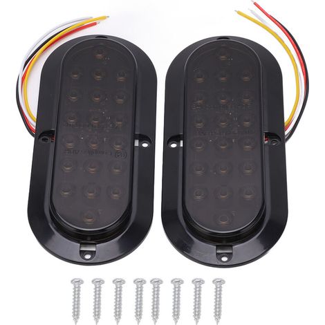 Kit de 2 feux arrière à LED (20 feux de gabarit 3 500 K) pour remorques, voitures, fourgonnettes et camions (1/4)