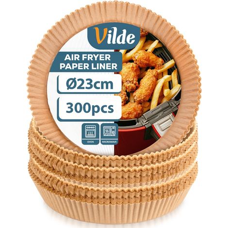 Feuilles de papier sulfurisé rondes pour friteuse à air, 23 cm, 300 pièces. (1/5)