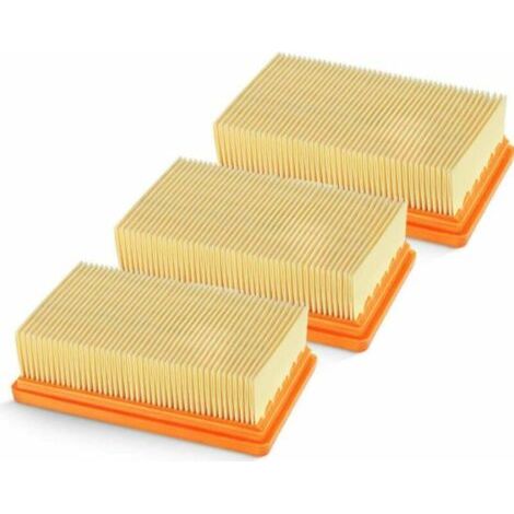 3 Pack remplacement plat plissés Filtre Karcher MV4 MV5 MV6 WD4 WD5 WD6, WD4P WD5P WD6P Aspirateur Wet-Dry - remplace 2,863-005,0 thsinde (1/5)