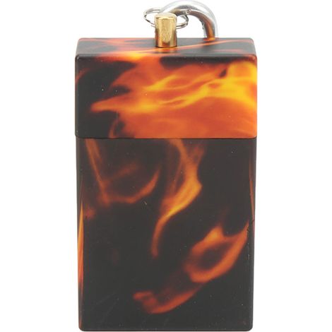Cendrier de poche mini portable en acier inoxydable avec mousqueton, porte-cigare pour voyage extérieur et flamme (1/5)