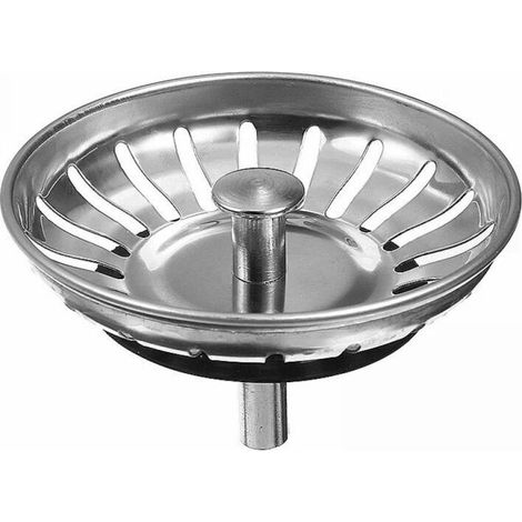 84mm Bouchon d'évier en Acier Inoxydable Bouchon d'évier de Remplacement Bouchon de vidange pour Nourriture/récupérateur de Cheveux - pour Trou d'évier de Cuisine en 84mm